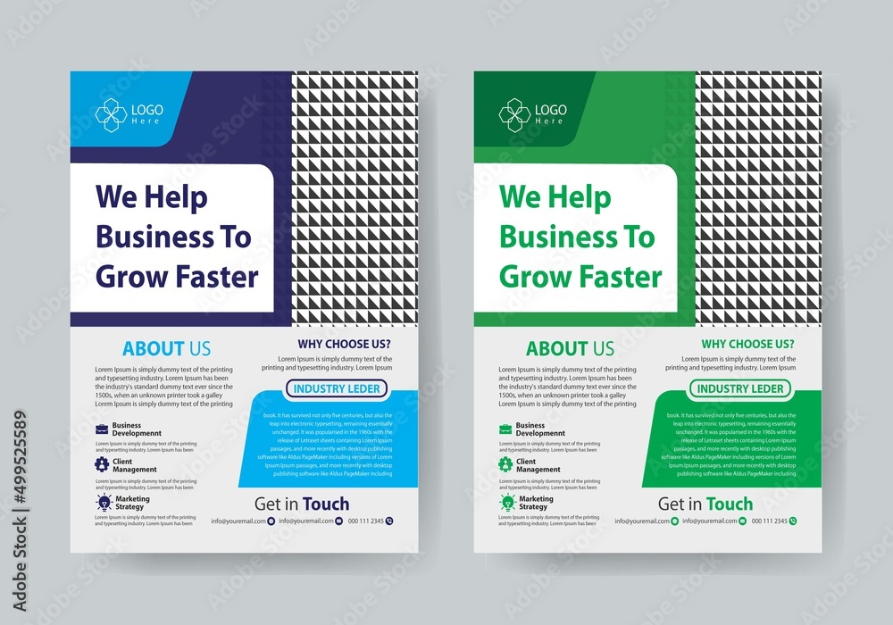corporate business flyer template 2022