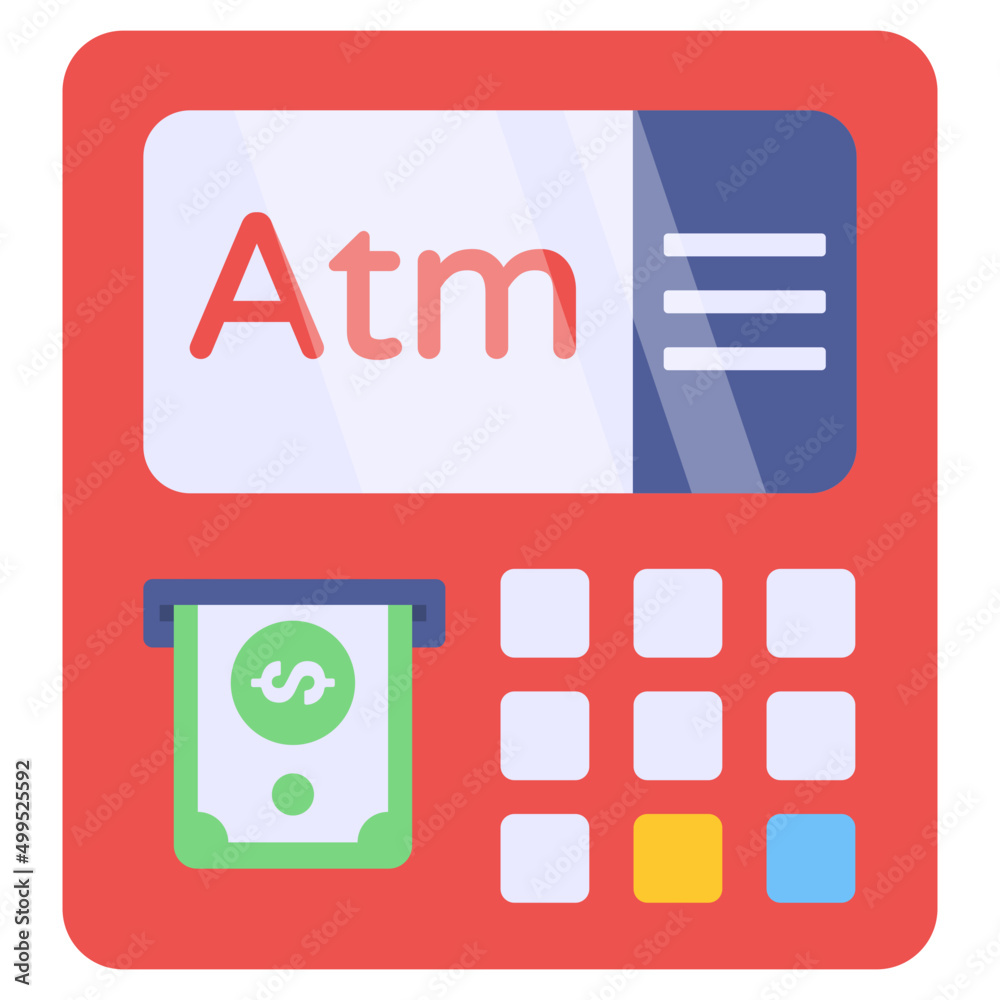 Cash withdrawal icon, editable vector Cash withdrawal icon, editable vector