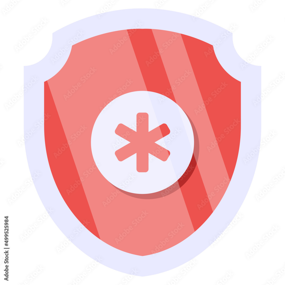 flat design icon of medical insurance flat design icon of medical insurance
