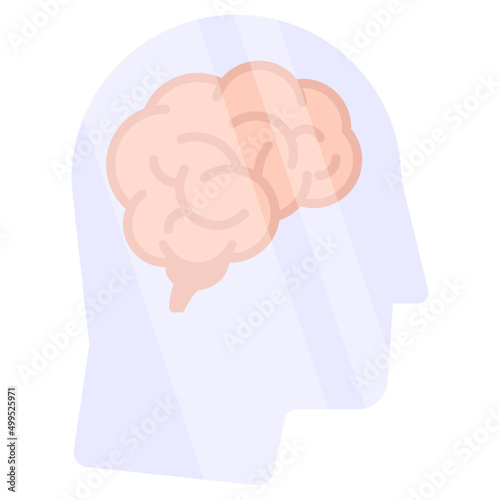 Modern design icon of brain