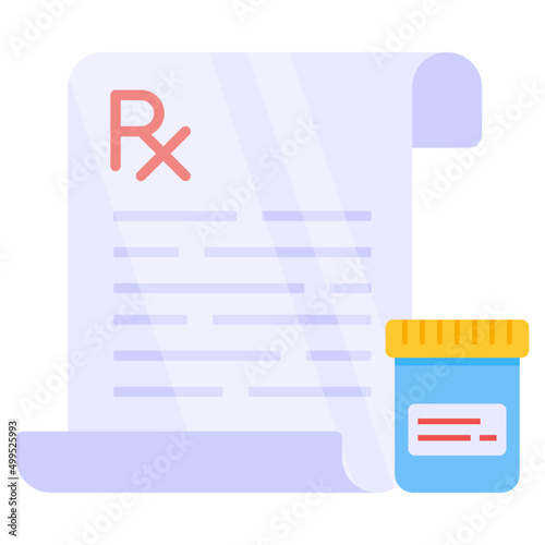 Trendy design icon of rx