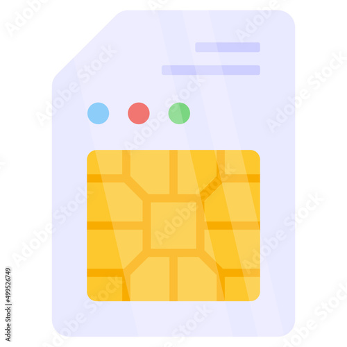 Perfect design icon of sim card