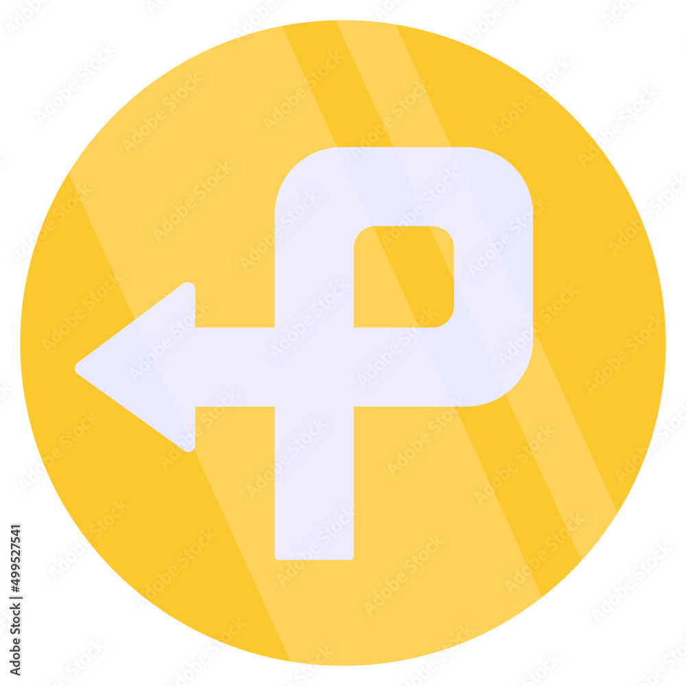 Modern style icon of left arrow Modern style icon of left arrow