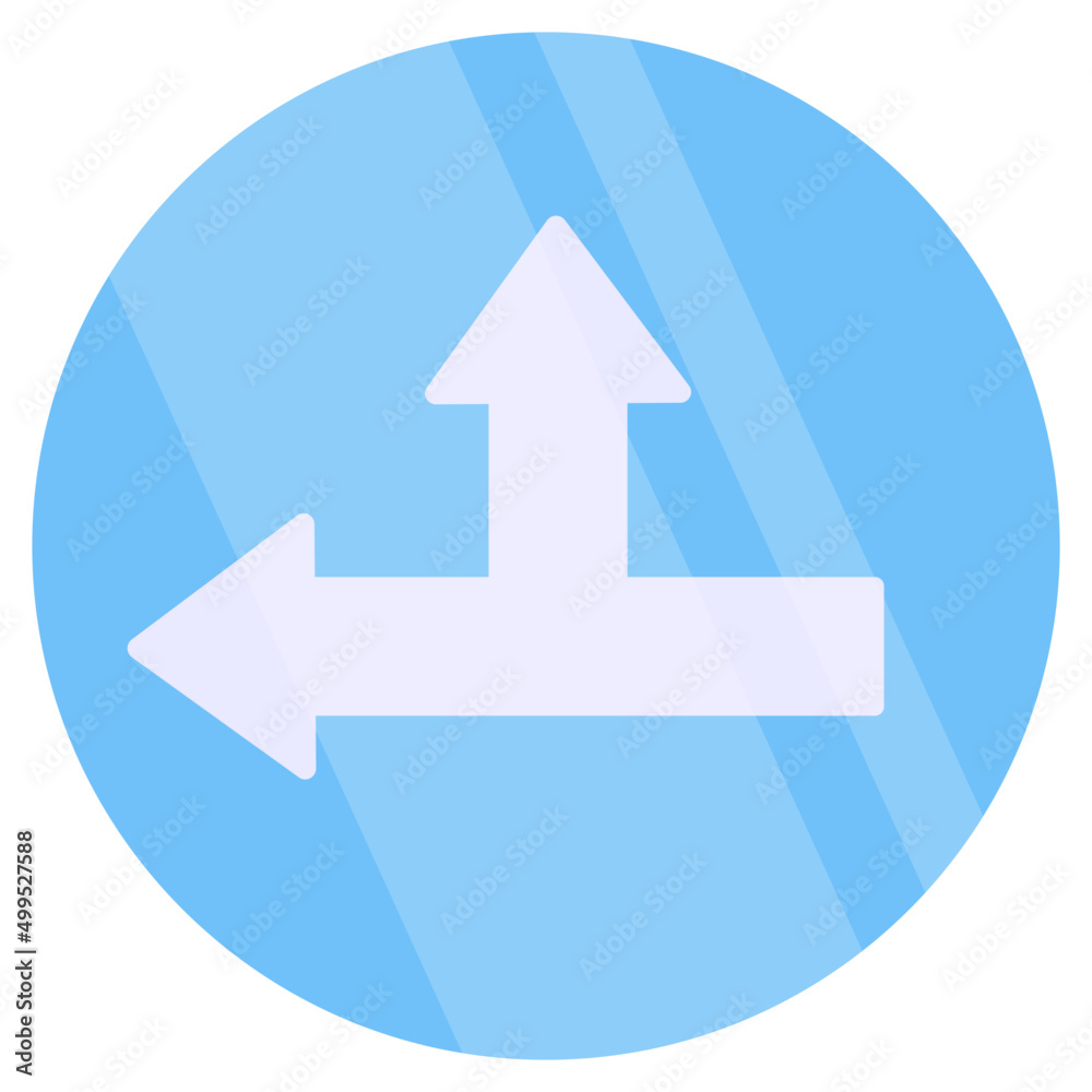 Modern style icon of left or upward arrow Modern style icon of left or upward arrow