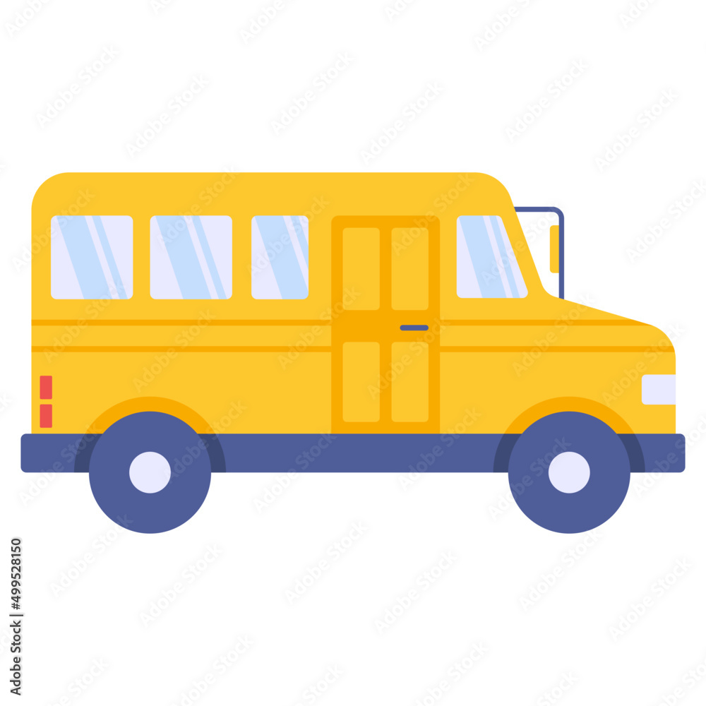 Vector design of bus, editable icon