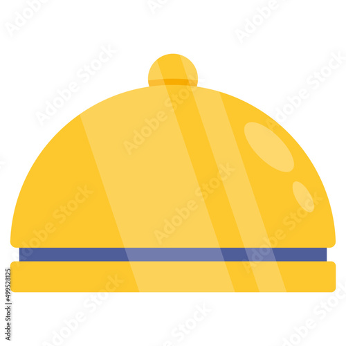 An editable design icon of cloche
