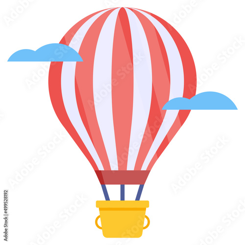 Perfect design icon of hot air balloon