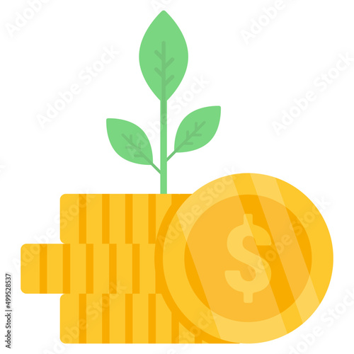 Modern design icon of dollar plant