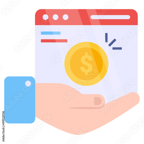 Perfect design icon of business website