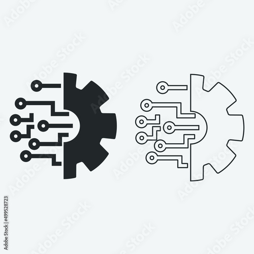 technology vector icon illustration sign 