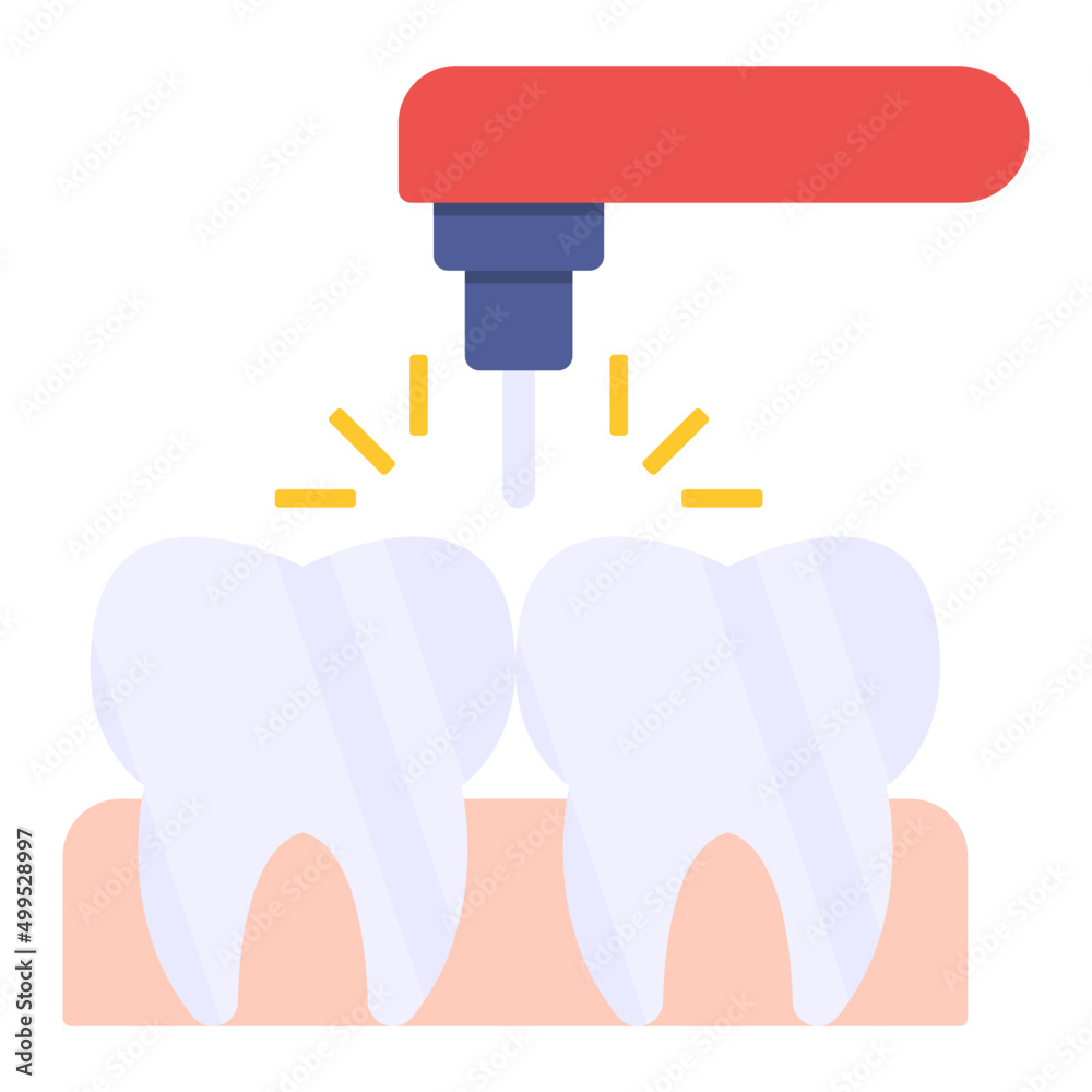 Creative design icon of plaque removing Creative design icon of plaque removing