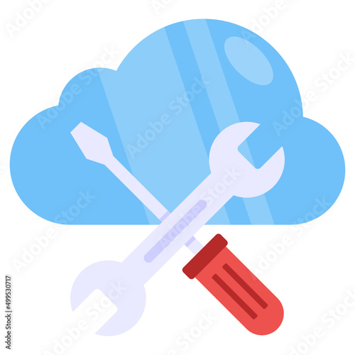 Premier download icon of cloud repair