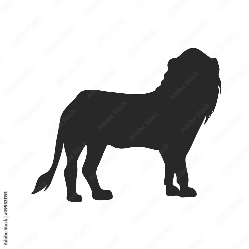 lion african silhouette