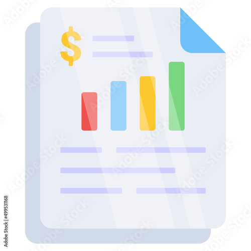 Premium download icon of analytical report