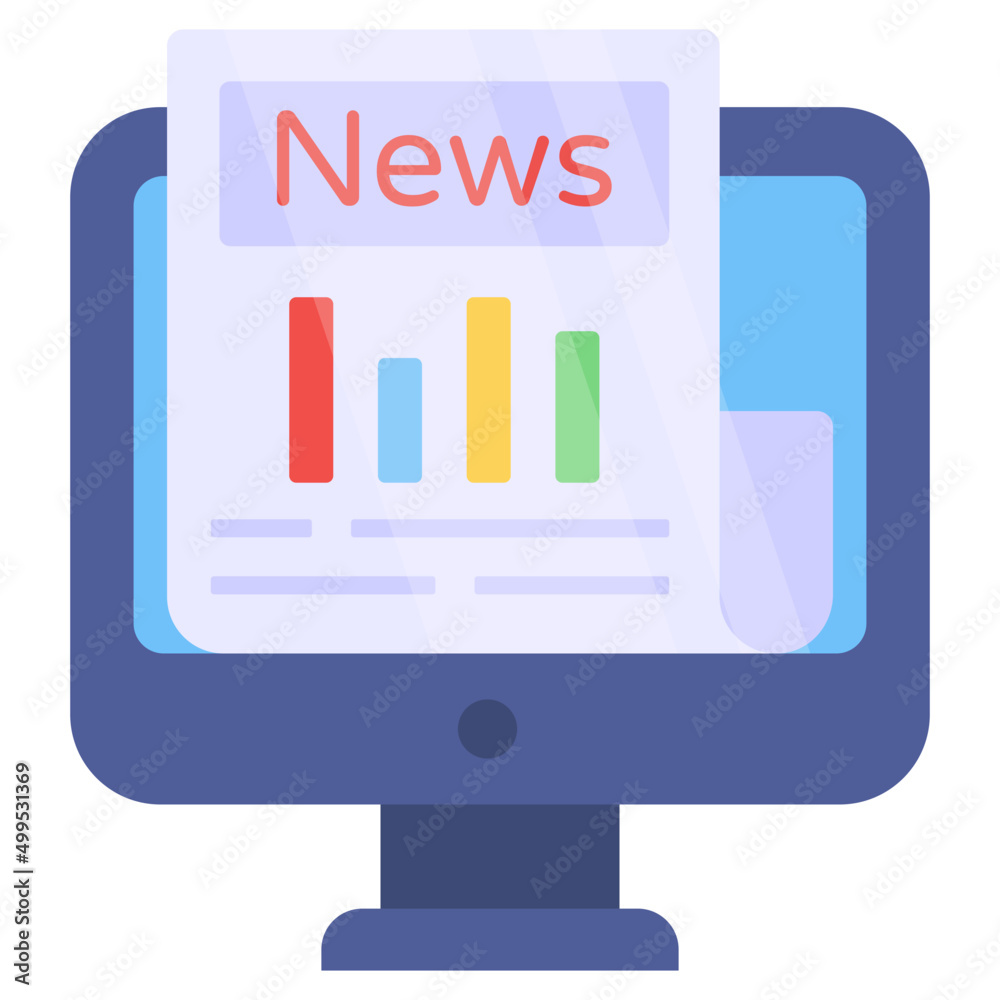 Trendy vector design of business news Trendy vector design of business news