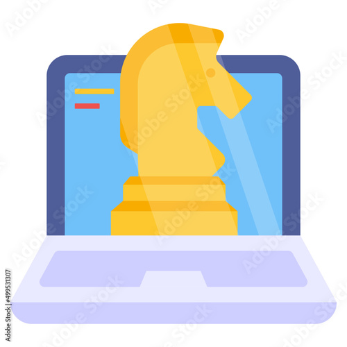 Modern design icon of digital strategy