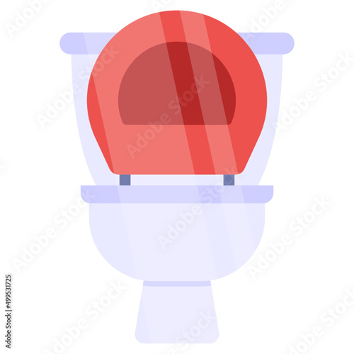 An icon design of commode