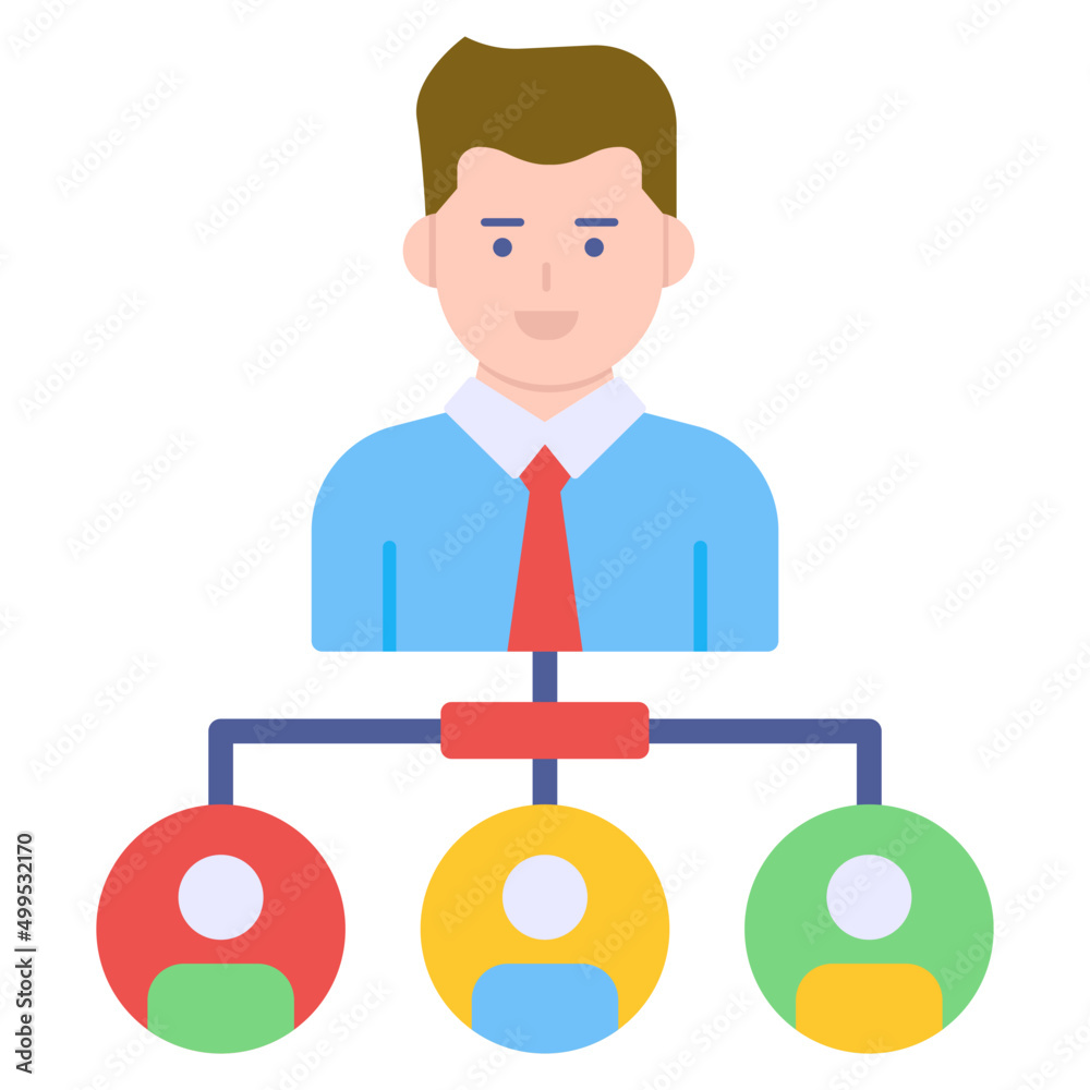A premium download icon of team leader A premium download icon of team leader