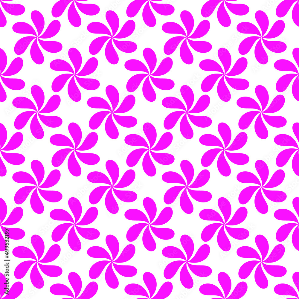 Bright seamless pattern with pink stylized monochrome flowers on a transparent background.. Vector eps 10 Bright seamless pattern with pink stylized monochrome flowers on a transparent background.. Vector eps 10