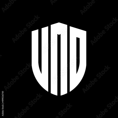 UMO letter logo design. UMO modern letter logo with black background. UMO creative  letter logo. simple and modern letter logo. vector logo modern alphabet font overlap style. Initial letters UMO  photo