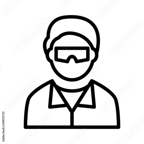 Scientist vector icon symbol design