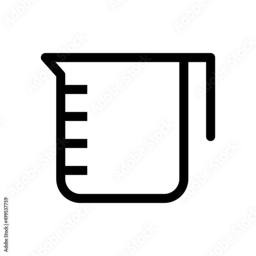 Lab beaker vector icon symbol design