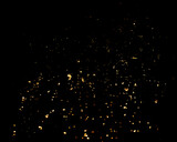 glitter fire particles overlay on a black background