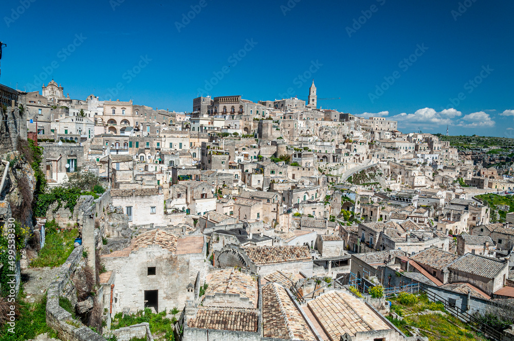 Panorama della città di Matera vista dall'alto