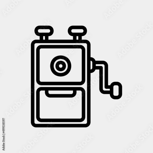 Pencil sharpener icon in line style, use for website mobile app presentation
