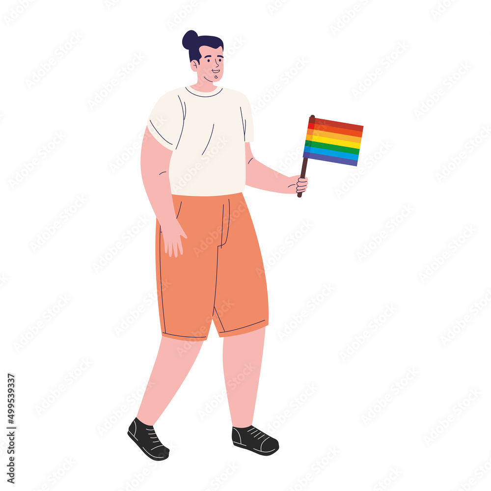 man gay with flag