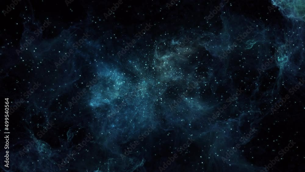 Nebula Travel Passing Clouds and Star Loop. This Clip is a pass galaxy with nebula clouds and camera fly to deep in a seamless loop.