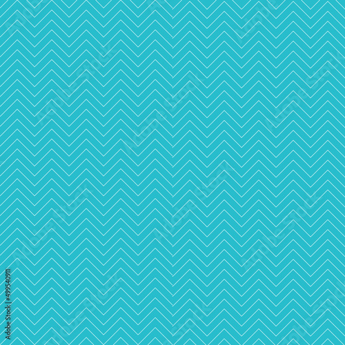 chevron pattern of thin white zigzag lines on blue background.