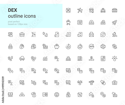 DEX outline icons