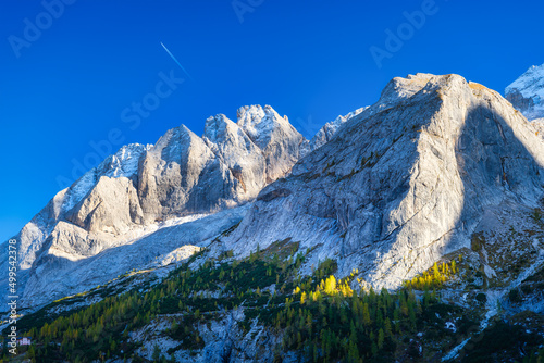 Mountain scenery in the Swiss Alps. Mountains peaks. Natural landscape. Mount...