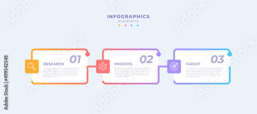 Gradient business infographic template