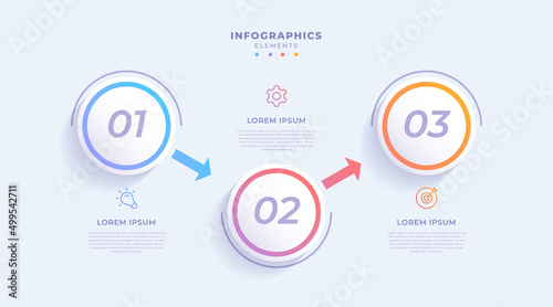 Modern business infographic template