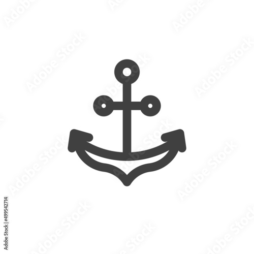 Canvas Anchor line icon