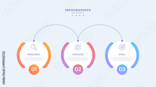 Modern business infographic template