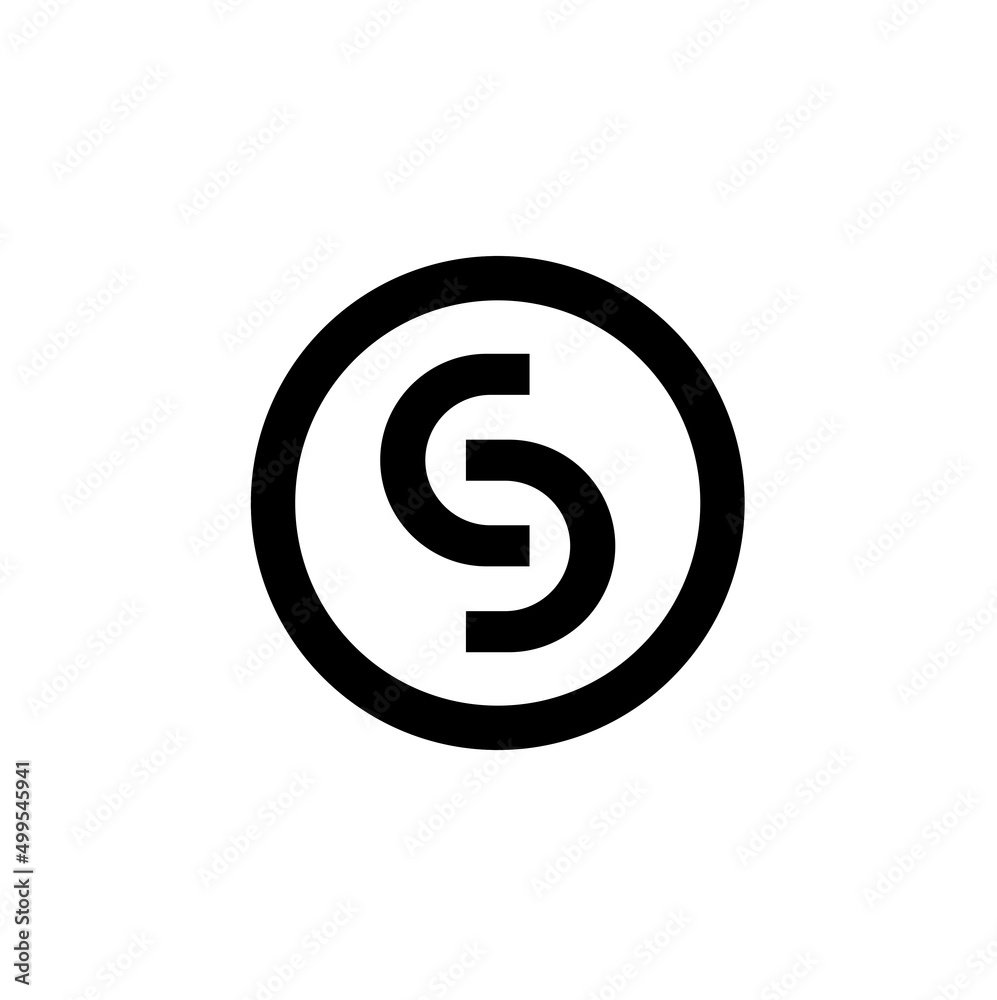 logo letter S and black circle design logo letter S and black circle design