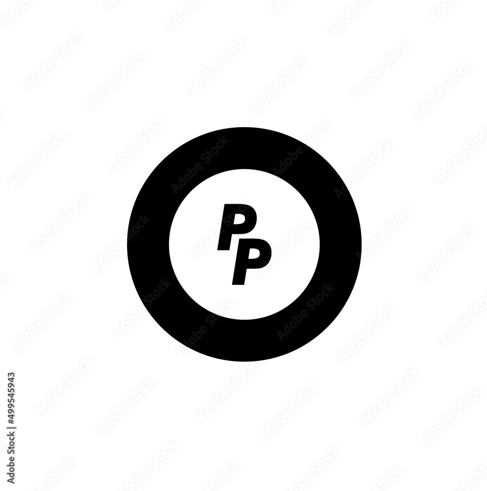 Concept logo brand pp for company identity Concept logo brand pp for company identity