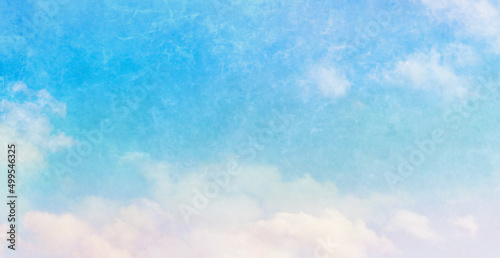 Fotografie, Obraz マジックアワーの空 リアル 背景素材 和紙のような質感