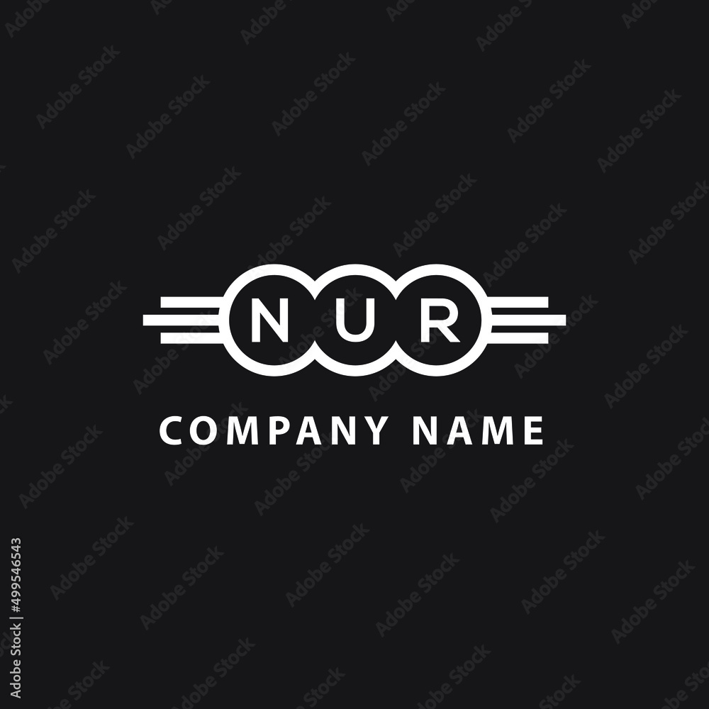 NUR letter logo design on black background. NUR creative initials letter logo concept. NUR letter design.
NUR letter logo design on black background. NUR creative initials letter logo concept. NUR letter design.