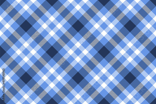 Tartan plaid background, diagonal check seamless pattern. Vector fabric texture for textile print, wrapping paper, gift card, wallpaper.