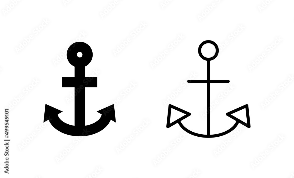 Anchor icon vector. Anchor sign and symbol. Anchor marine icon. Anchor icon vector. Anchor sign and symbol. Anchor marine icon.