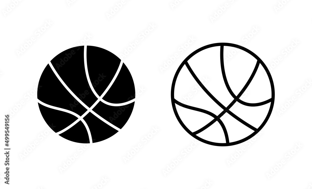 Basketball icon vector. Basketball ball sign and symbol