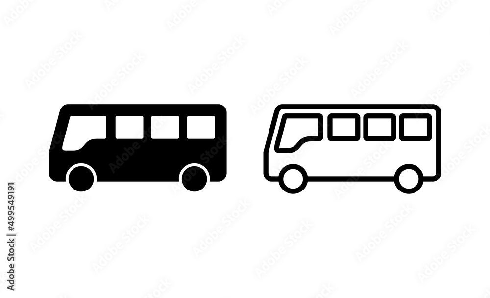 Bus icon vector. bus sign and symbol Bus icon vector. bus sign and symbol