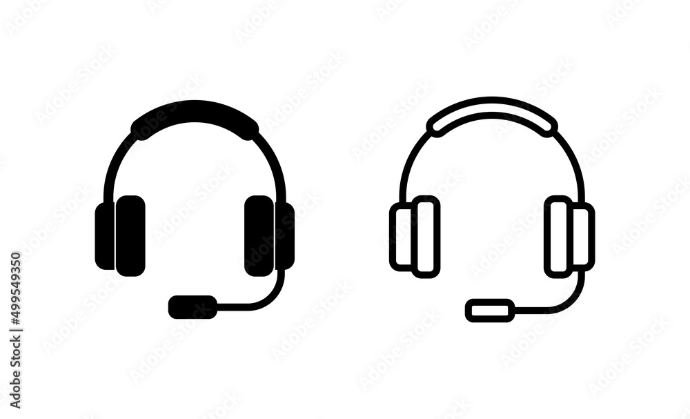 Headphone icon vector. Headvector sign and symbol Headphone icon vector. Headvector sign and symbol
