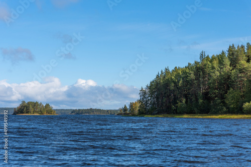 Ladoga Skerries National Park. Beautiful autumn view of Lake Ladoga in the Republic of Karelia. © Ekaterina Loginova