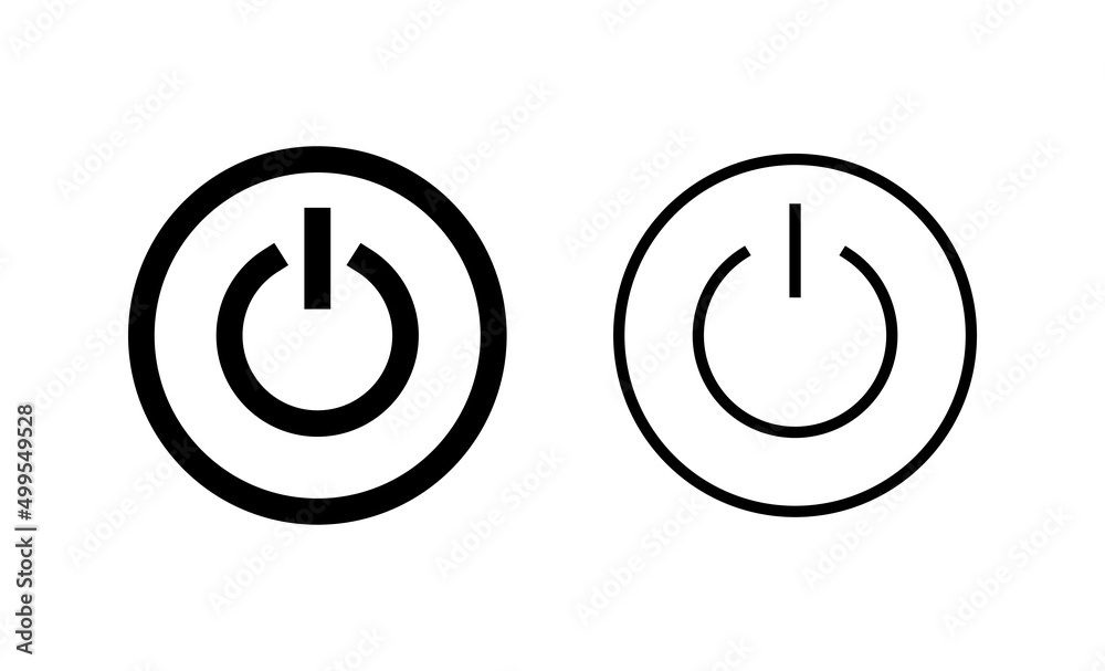 Power icon vector. Power Switch sign and symbol. Electric power Power icon vector. Power Switch sign and symbol. Electric power