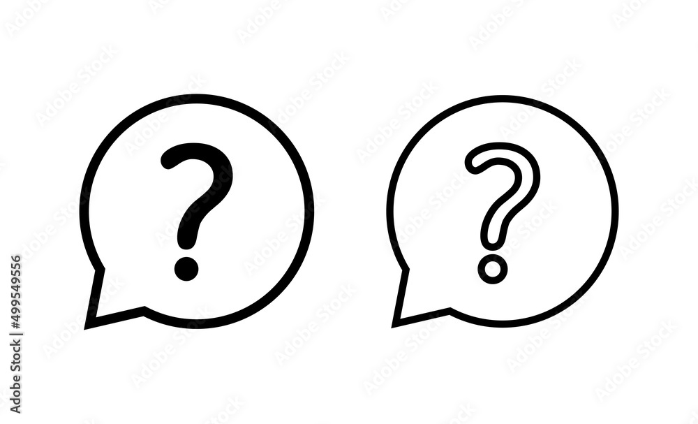 Question icon vector. question mark sign and symbol Question icon vector. question mark sign and symbol
